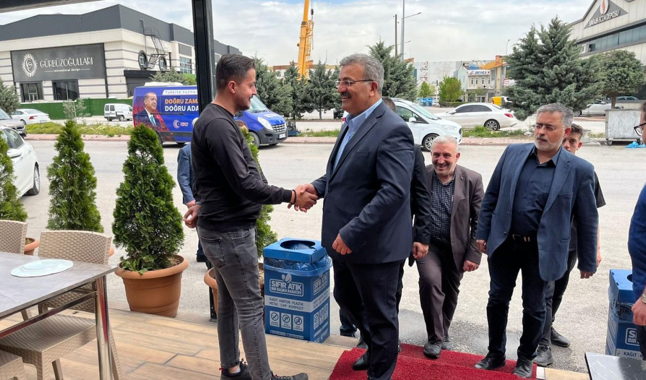AK Parti Konya Milletvekili Adayı Özçelik’ten esnaf ziyareti