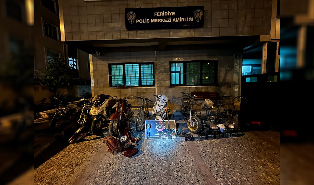 Konya’da 9 kişi 9 motosiklet çaldı! Polis hepsini yakaladı