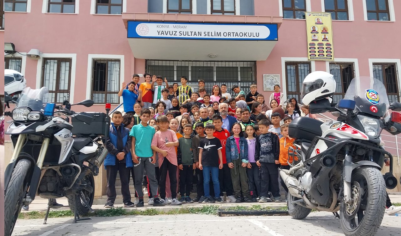 Konya’daki bu okula polis geldi! İhbar yok eğitim var