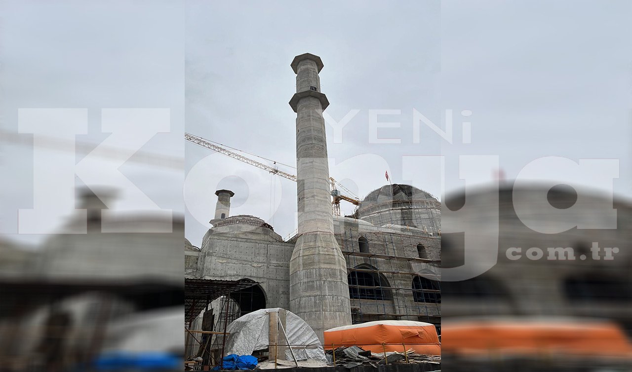 Konya Millet Bahçesindeki cami inşaatında intihar girişimi!