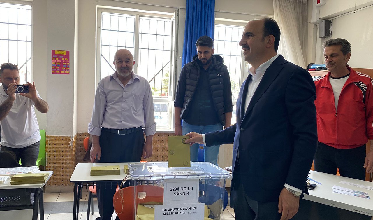 Konya Büyükşehir Belediye Başkanı Altay oy kullandı