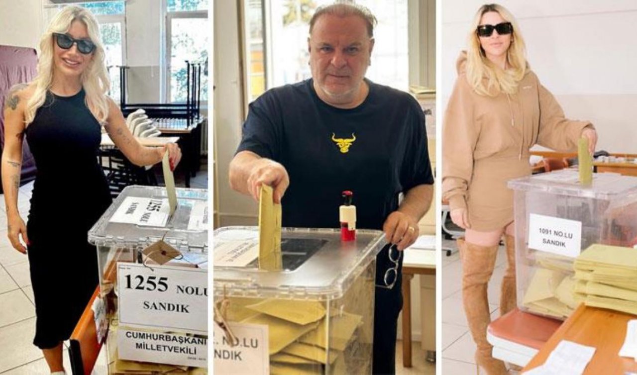 Ünlü isimler sandık başında! İşte dikkat çeken paylaşımlar 