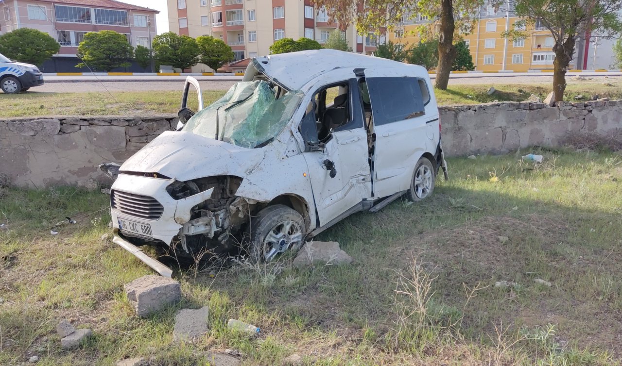  Kulu’da önce köpeğe sonra duvara çarptı!