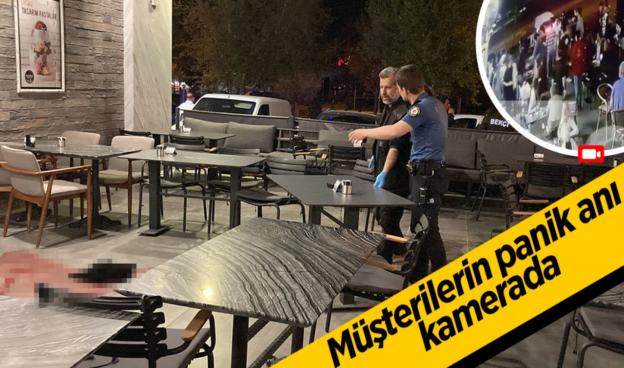 Konyada bıçaklı saldırı! Kafe Müşterileri büyük panik yaşadı
