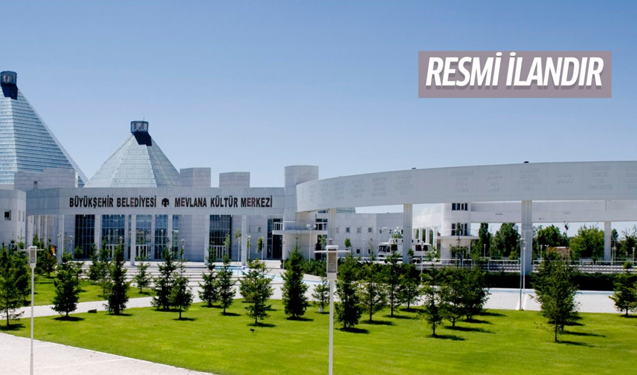 13 kalem belirlendi! Konya Büyükşehir Belediyesi organizasyon hizmeti alacak