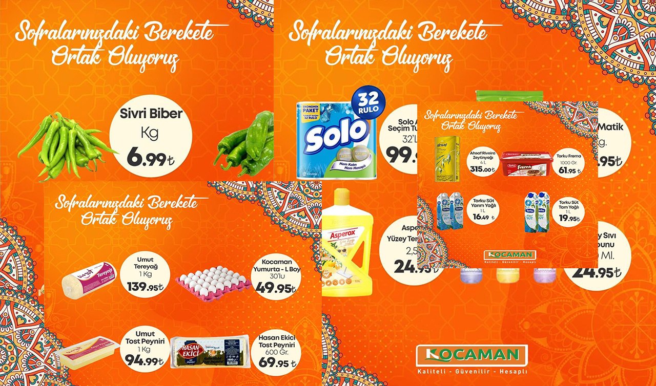 Konya bunu kaçırmaz! Kahvaltılık ürünlere indirim, manav reyonuna yaz geldi! 1 kg Tost Peyniri 94.99 TL