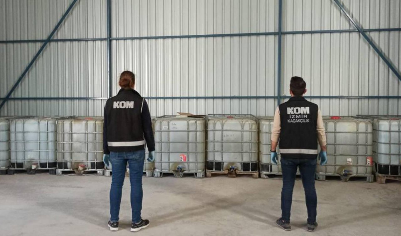 31 ton etil alkol ele geçirildi
