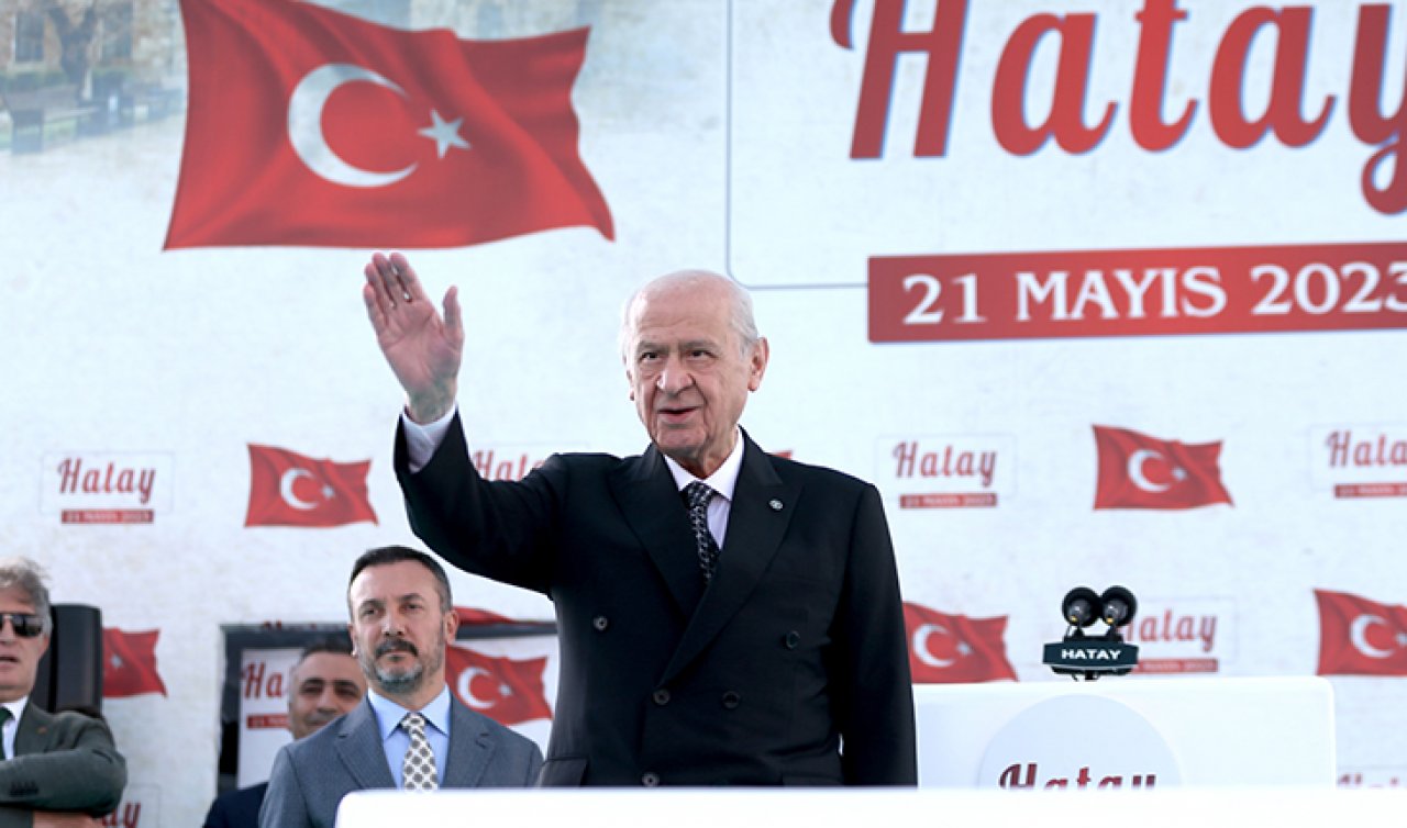 MHP Genel Başkanı Bahçeli Hatay’da konuştu