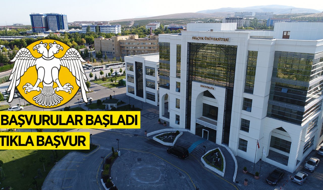 İş arayanlar için fırsat! Konya Selçuk Üniversitesi sözleşmeli personel alacak