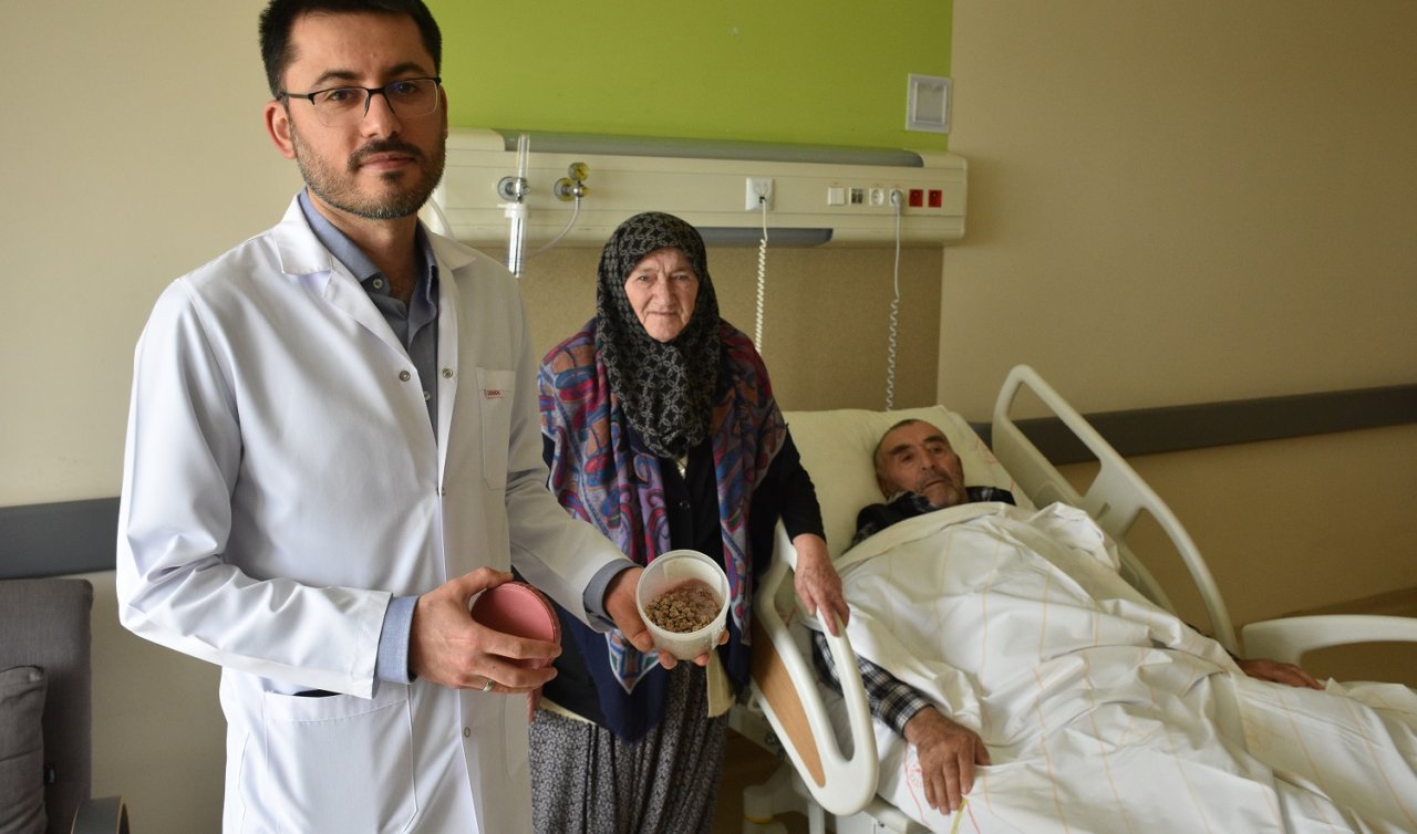 Konya’da doktorlar şok oldu!  Mesaneden 250’den fazla taş çıkarıldı