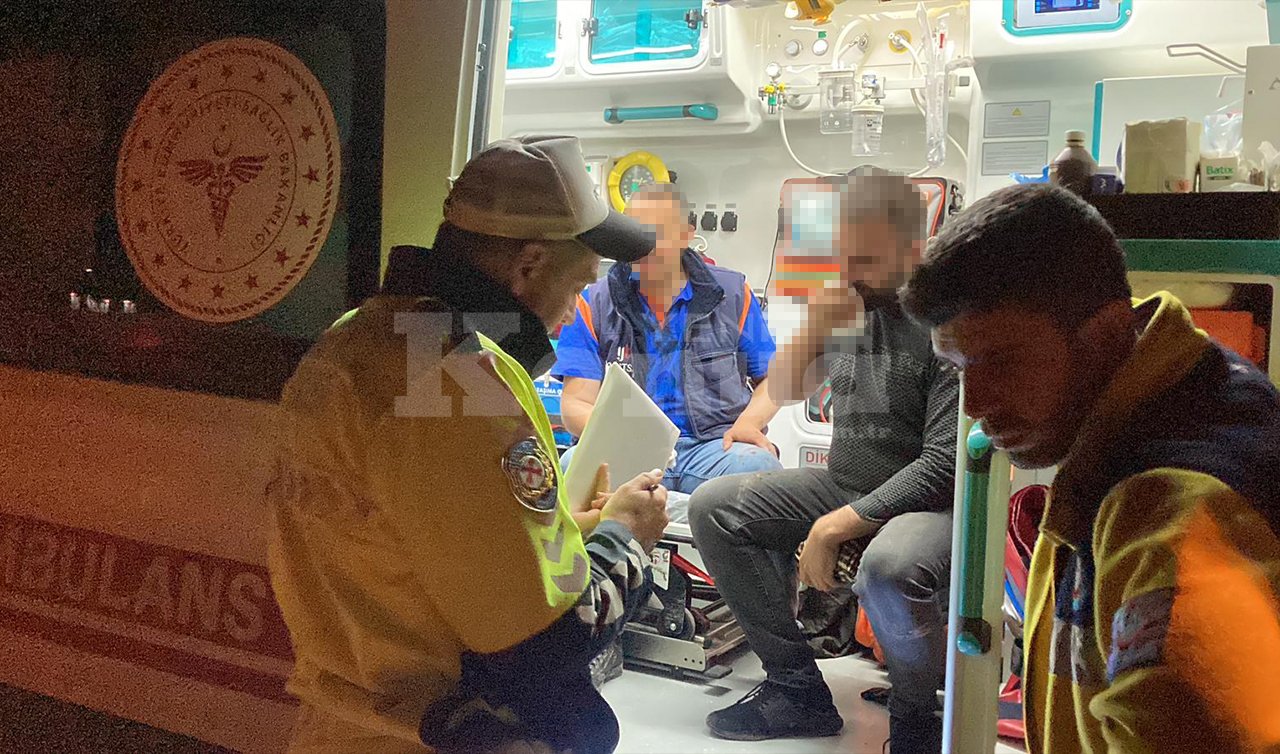 Konya’da direksiyon başında uyuyakaldı! Yol yapım çalışma alanına daldı