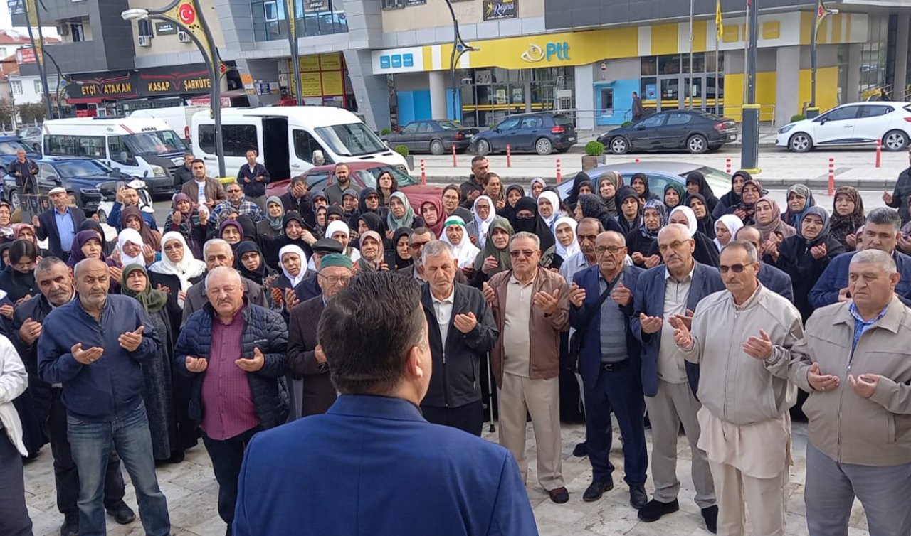 Kulu’da hacı adayları dualarla uğurlandı