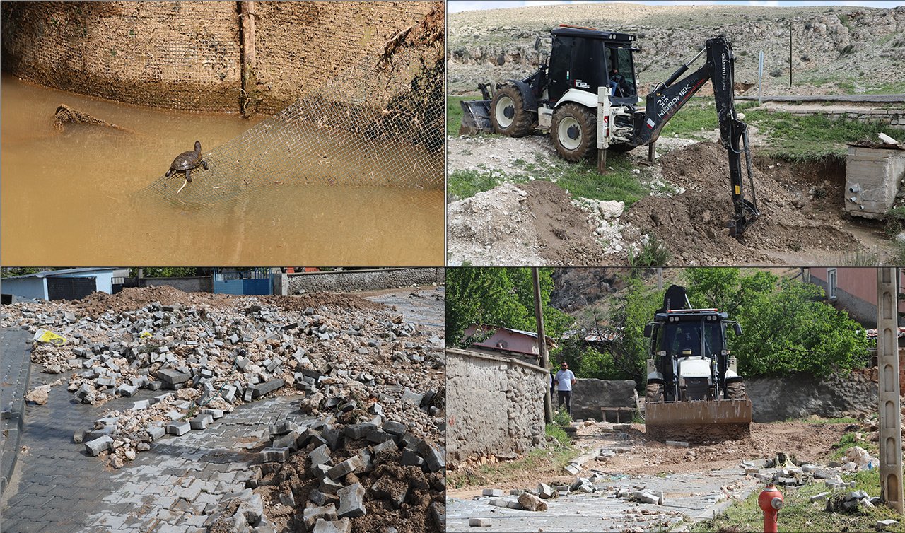 Konya’nın bu ilçesinde sağanak etkili oldu! Yollar kaydı 