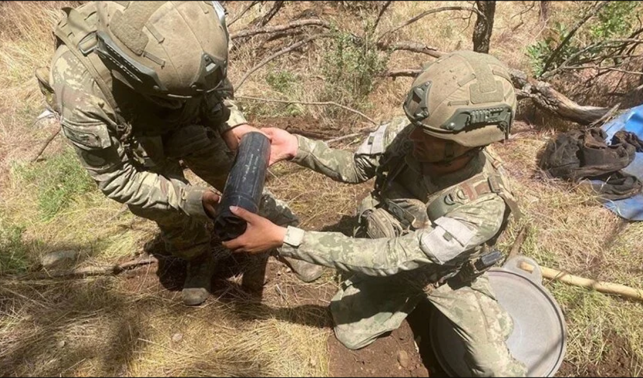 Pençe Operasyonu bölgesinde terör örgütüne ait mühimmat ele geçirildi