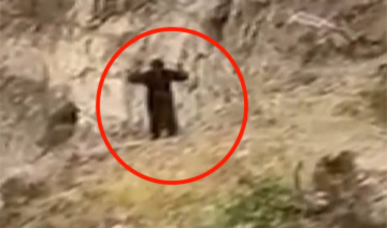 İki teröristin teslim olma görüntüleri paylaşıldı! İşte o anlar