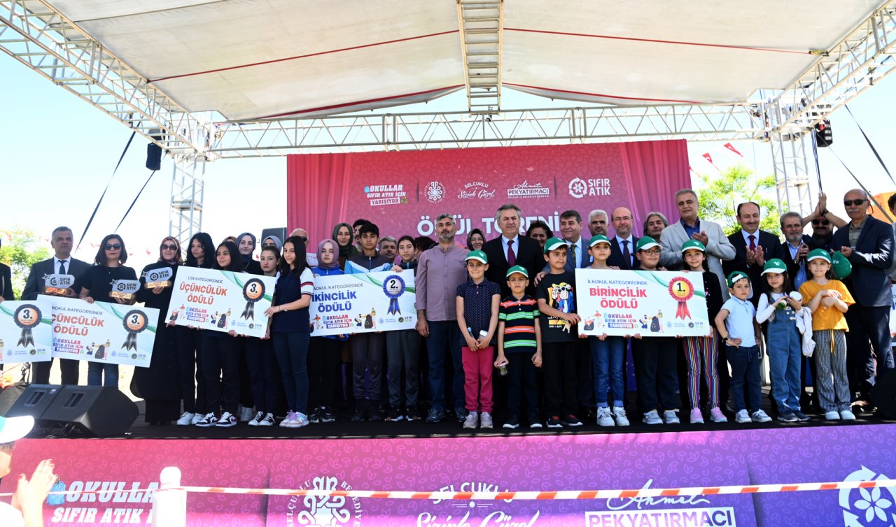 Konya’da 103 okul yarıştı!  117 bin 675 kilogram atık toplandı 