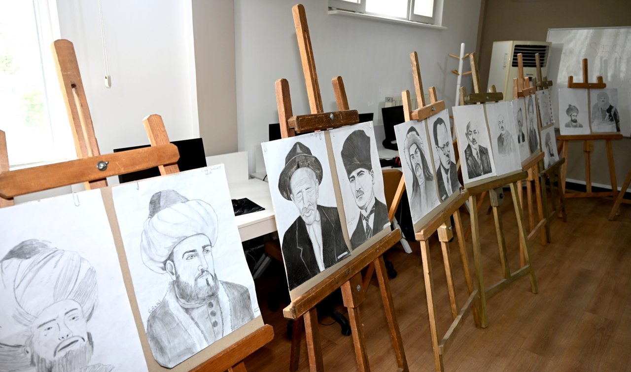 Seydişehir’de “Türk Bilge Şahsiyetleri Karakalem Resim Sergisi’’ açıldı
