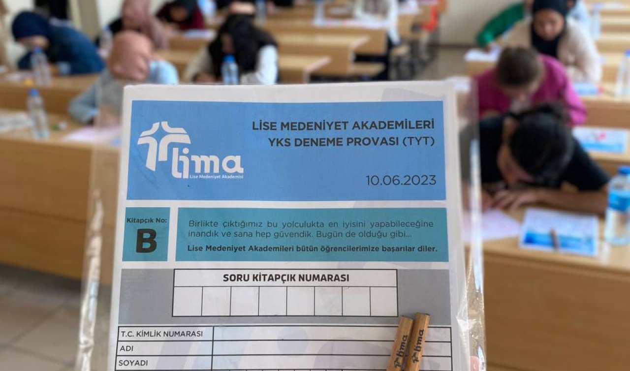 Üniversite adaylarına YKS provası