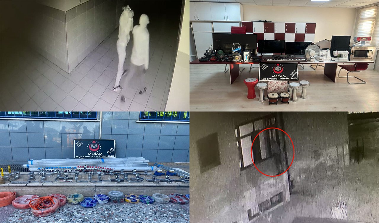 Toplam değeri 463 bin lira! Konya’da hırsızların çaldıkları polisi şok etti