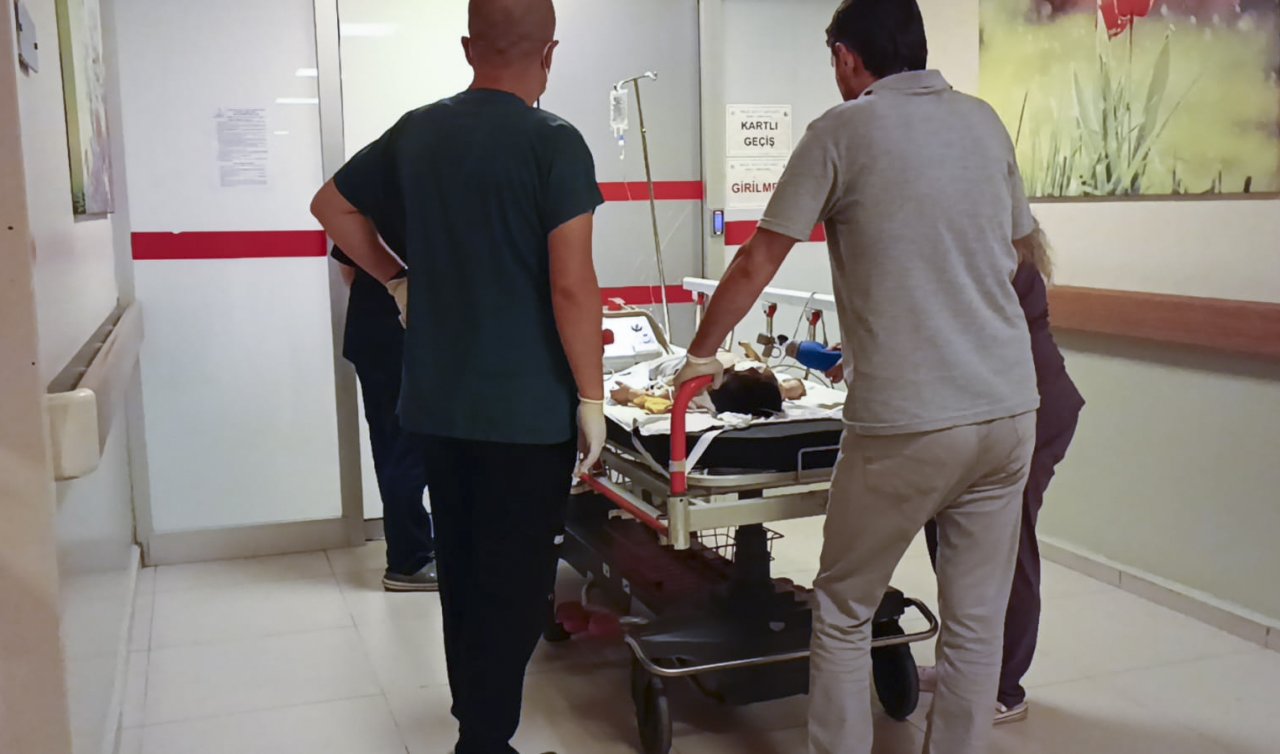 Merdiven boşluğuna düşen bebek ağır yaralandı
