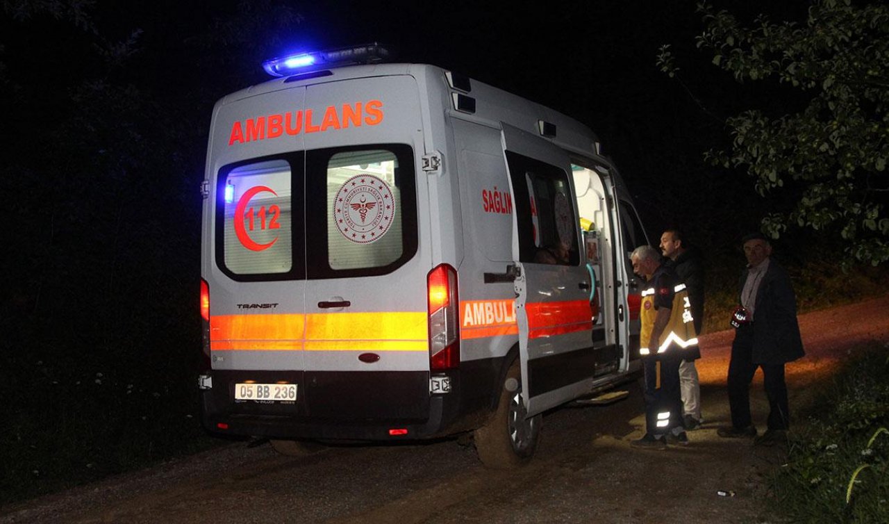  Hasta almaya giden ambulans çamura saplandı