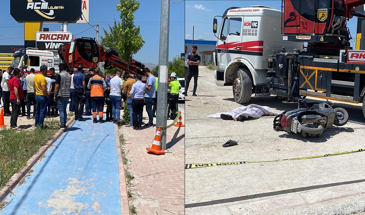 Konya’da feci kaza! 15 yaşındaki motosiklet sürücüsü vince çarptı