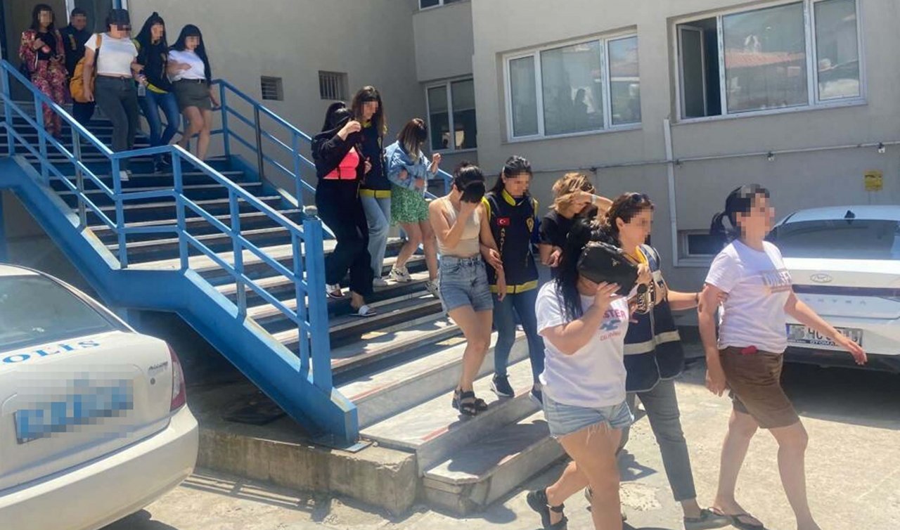 Fuhuş operasyonu: Yabancı uyruklu 19 kadın kurtarıldı 