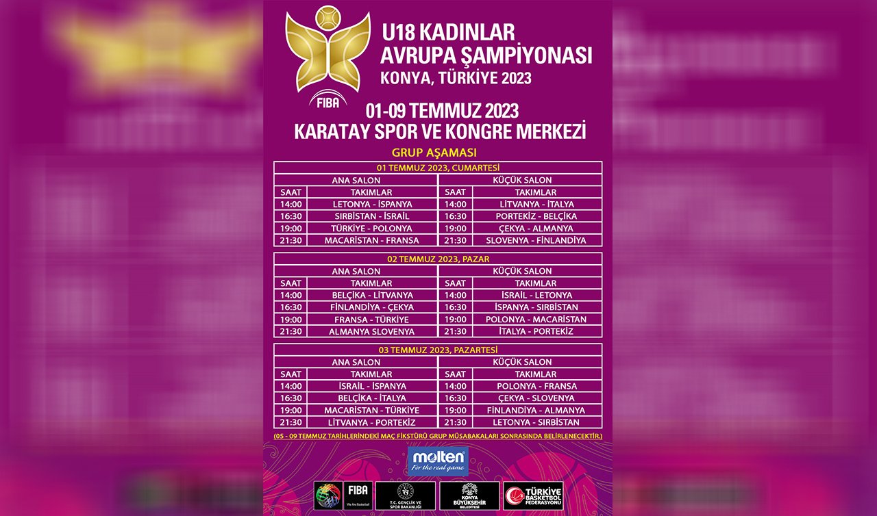 FIBA Avrupa Şampiyonası’nın programı açıklandı 