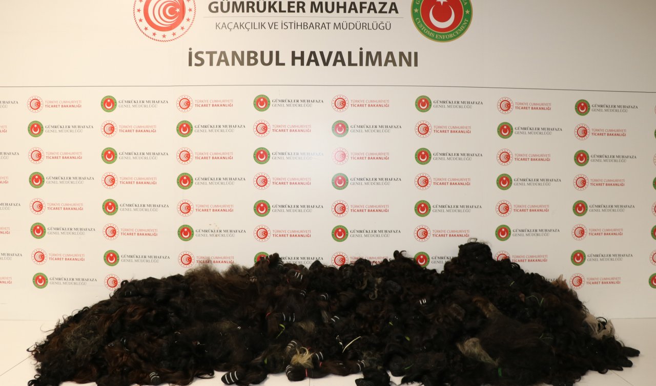 Havalimanı’nda 93 kilogram insan saçı ele geçirildi