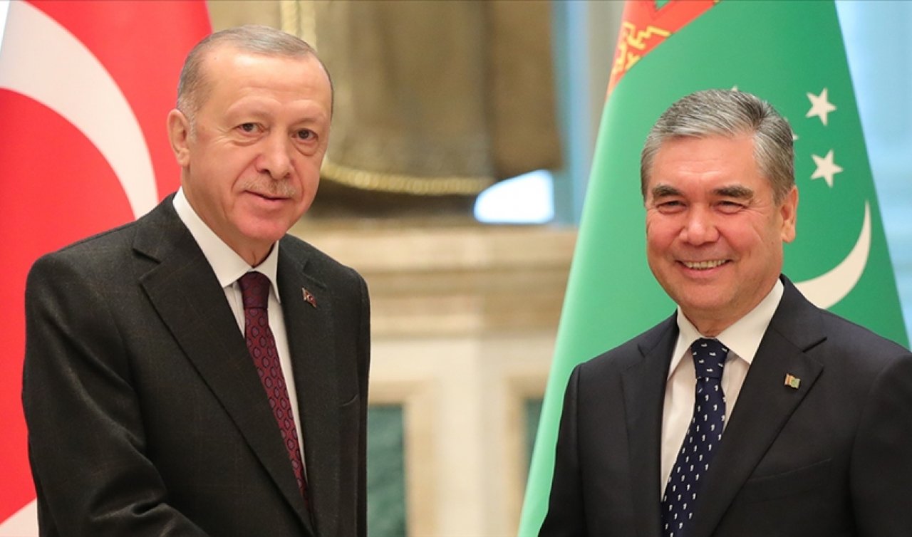 Cumhurbaşkanı Erdoğan, Türkmenistan Devlet Başkanı ile görüştü