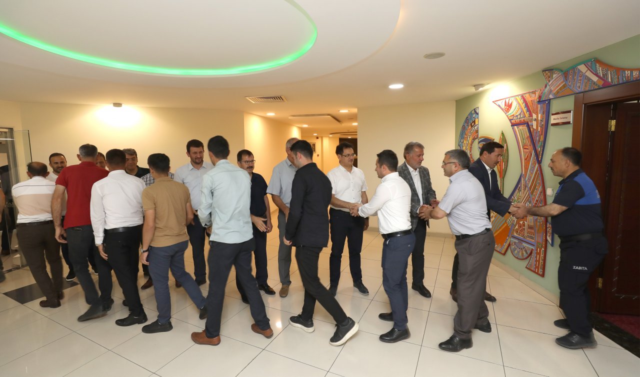 Başkan Hasan Kılca çalışma arkadaşlarıyla bayramlaştı
