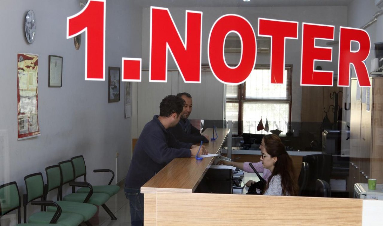 Noterlerde gayrimenkul satış işlemi başlıyor