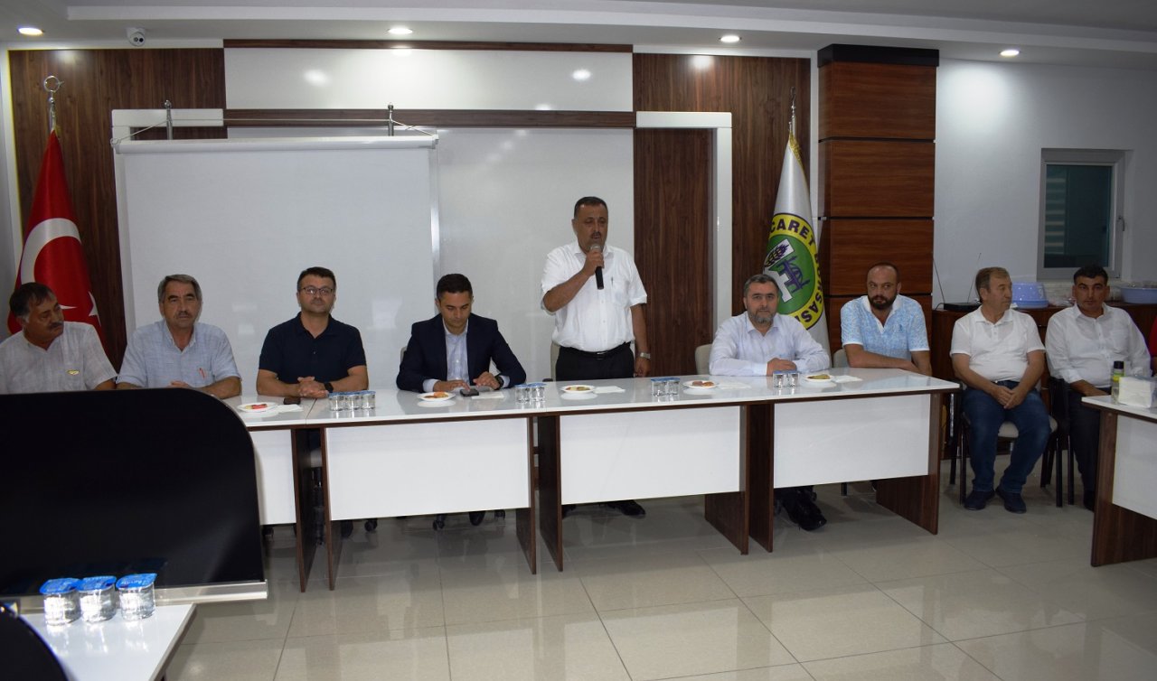 Karapınar Ticaret Borsasında sezonunun ilk mahsul satışı yapıldı