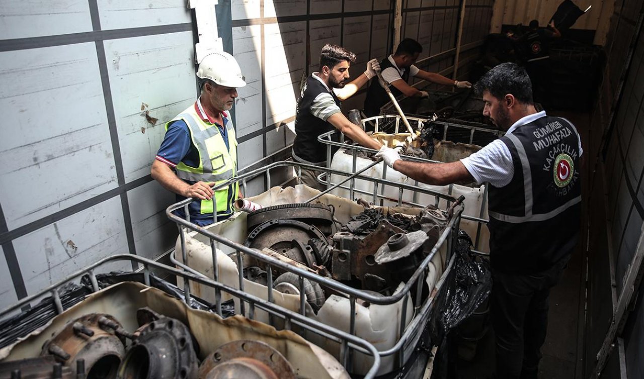 8 milyon lira değerinde motor bloku ve şanzıman ele geçirildi