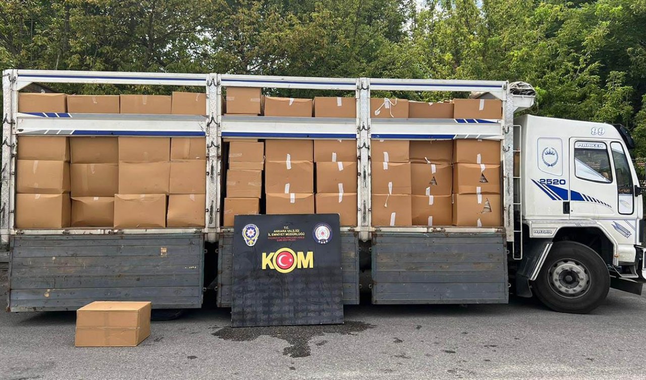 Milyonluk kaçak sigara operasyonu