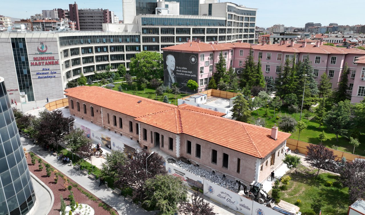 Konya’da bu tarihi bina restore ediliyor! Sağlık açısından önemi büyük