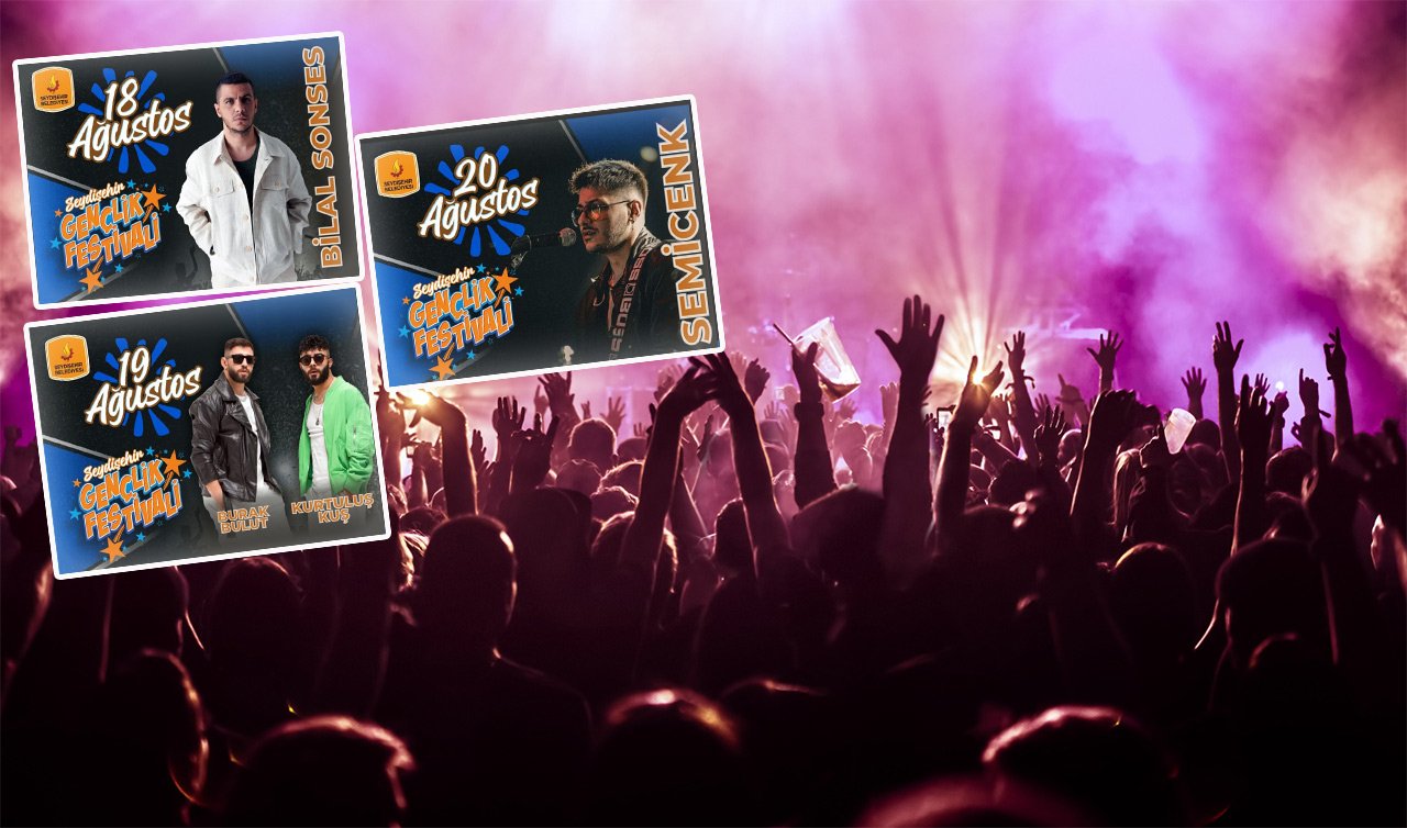 Ünlü sanatçılar Konya’ya gelecek! Gençlik festivali 18 Ağustos’ta başlıyor 