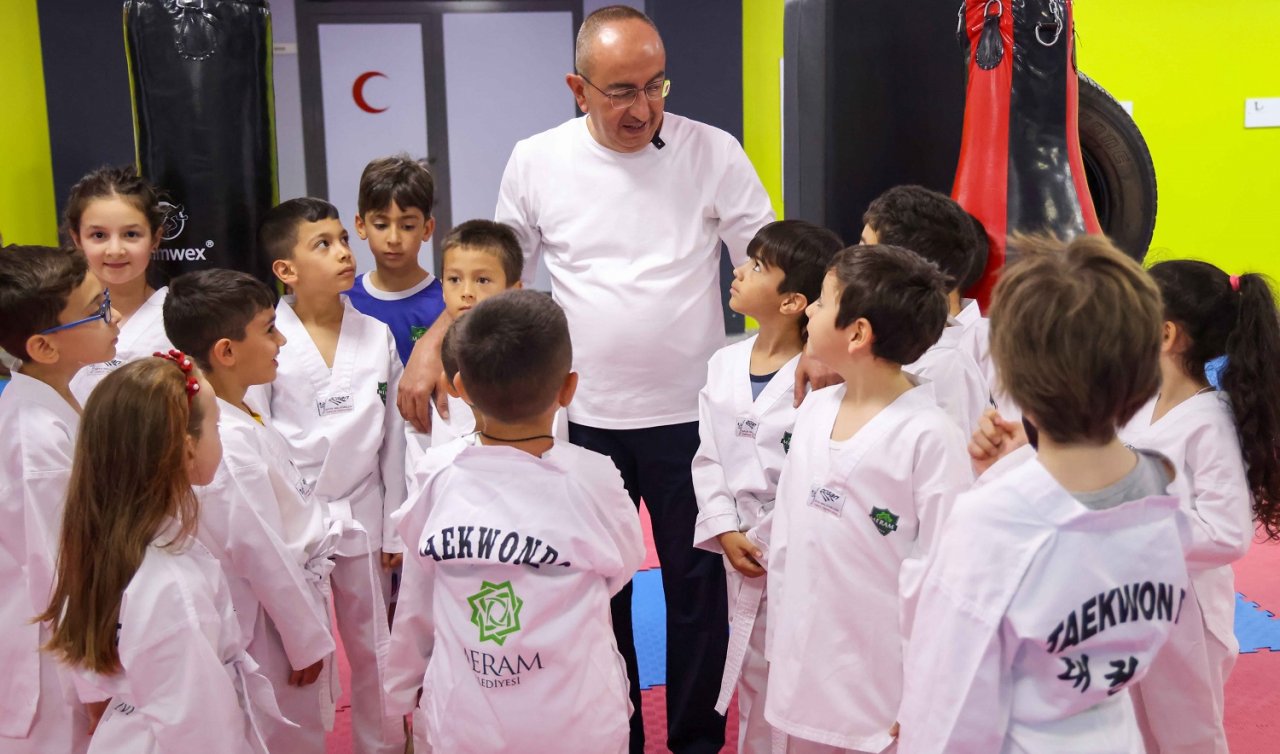 Başkan Kavuş’tan yaz spor okulu öğrencilerine sürpriz ziyaret