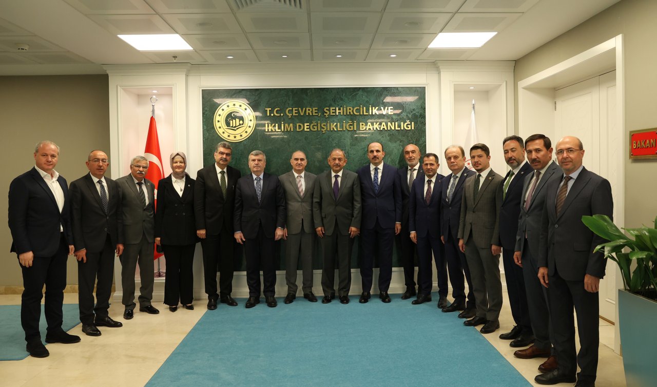 Konya protokolünden Bakan Özhaseki’ye ziyaret 
