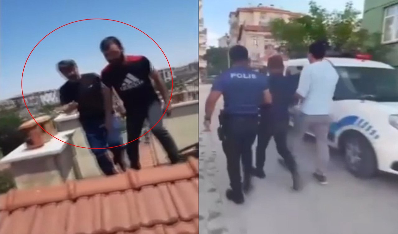 Konya’da büyük operasyon! Polis aradığı şüpheliyi çatıda buldu! İşte o anlar