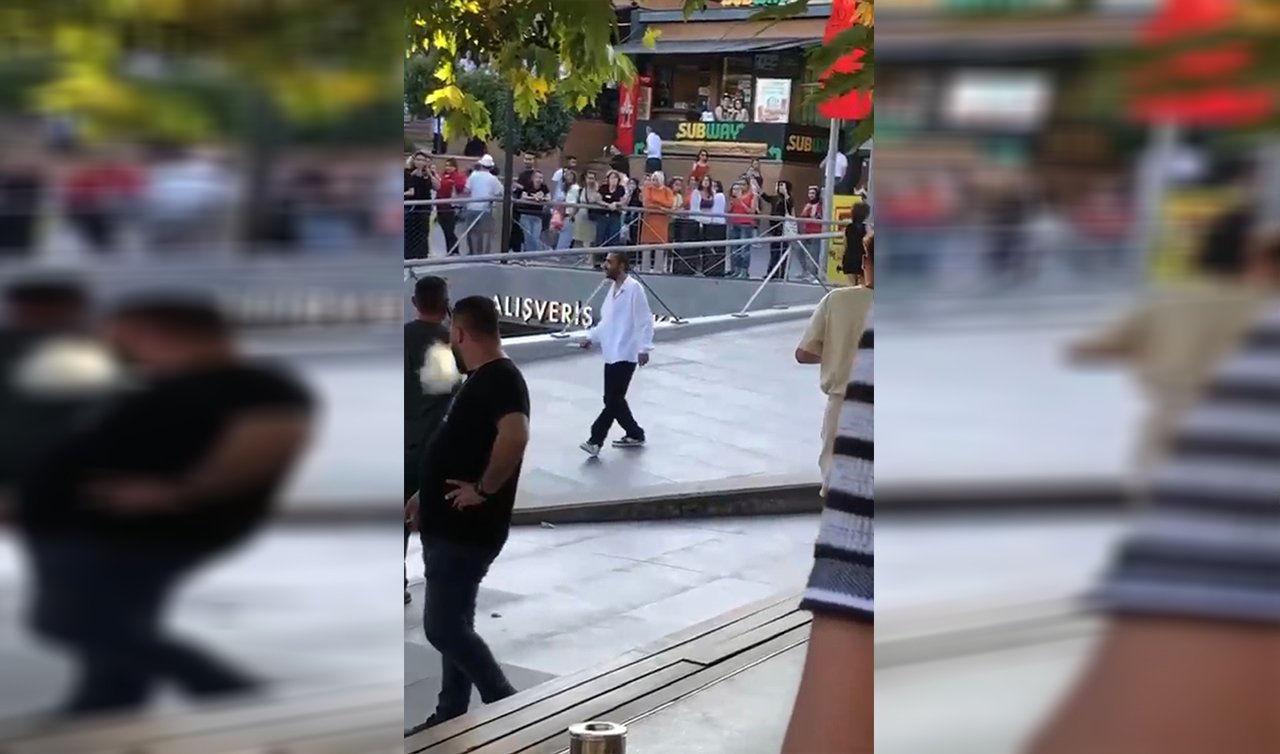 AVM’de bıçaklı saldırgan paniği: Güvenlik görevlisi yaralandı
