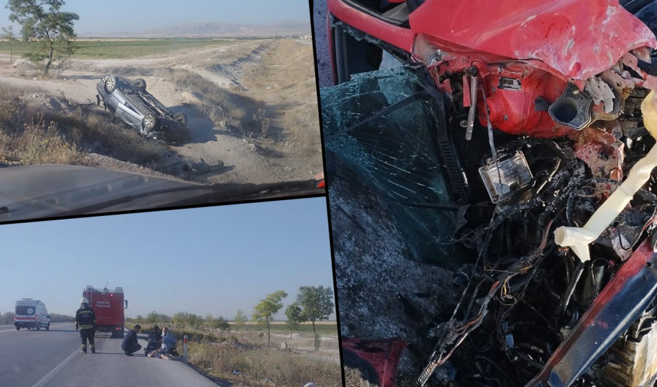 Konya’da trafik kazası: 4 yaralı