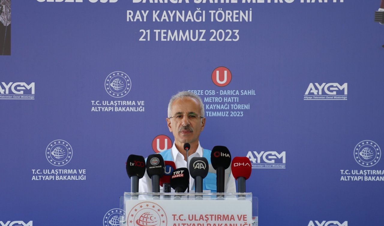 Bakan Uraloğlu açıkladı! Konya dâhil 5 ilde 9 proje: 102 kilometre uzunluğunda raylı sistem hattı!