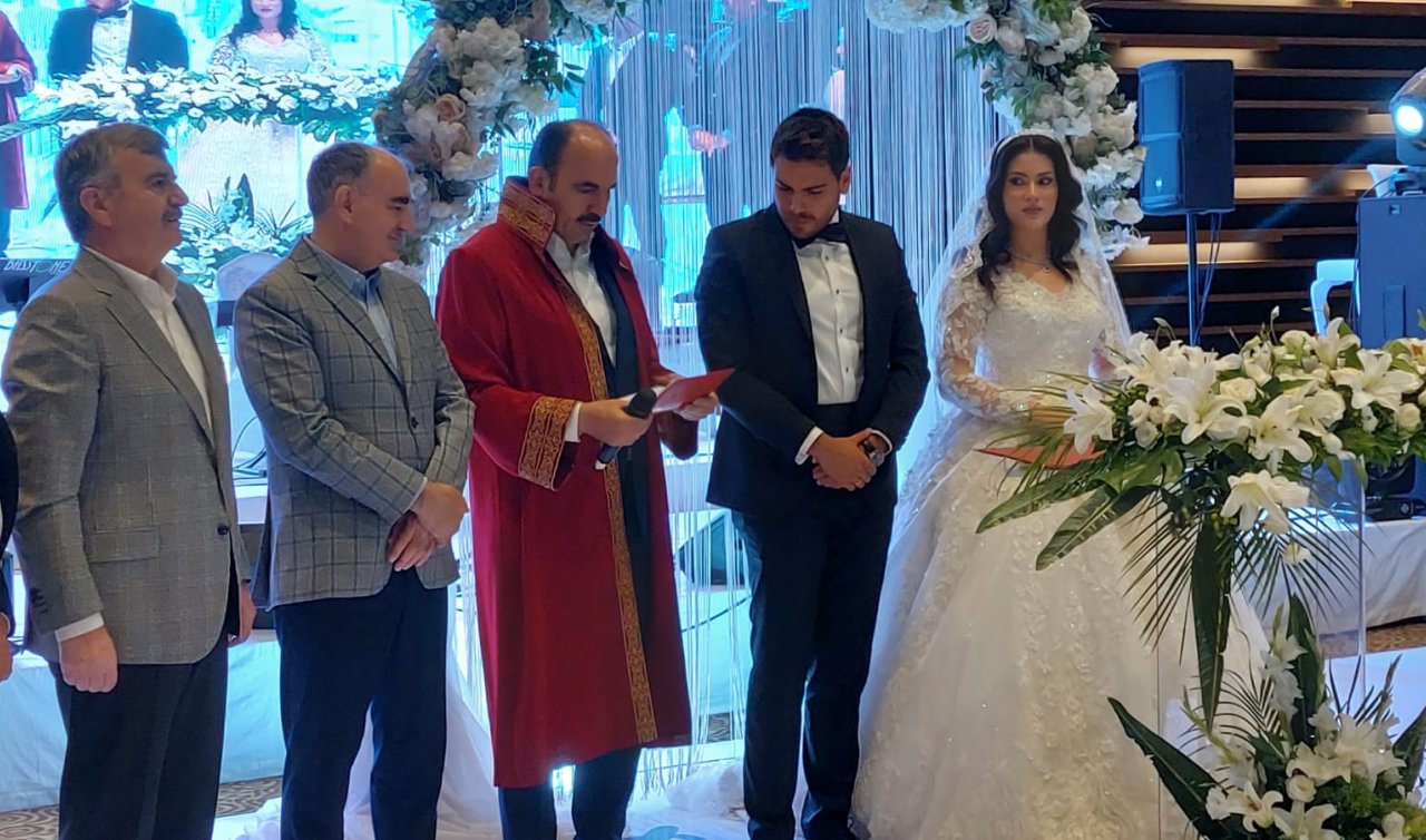 AK Parti Konya milletvekili Abdullah Ağralı’nın oğlu Ekrem Furkan Ağralı dünya evine girdi