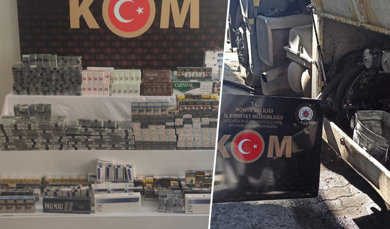 Konya’da polisler tarafından kaçakçılara büyük darbe! Ne olduğunu anlayamadılar