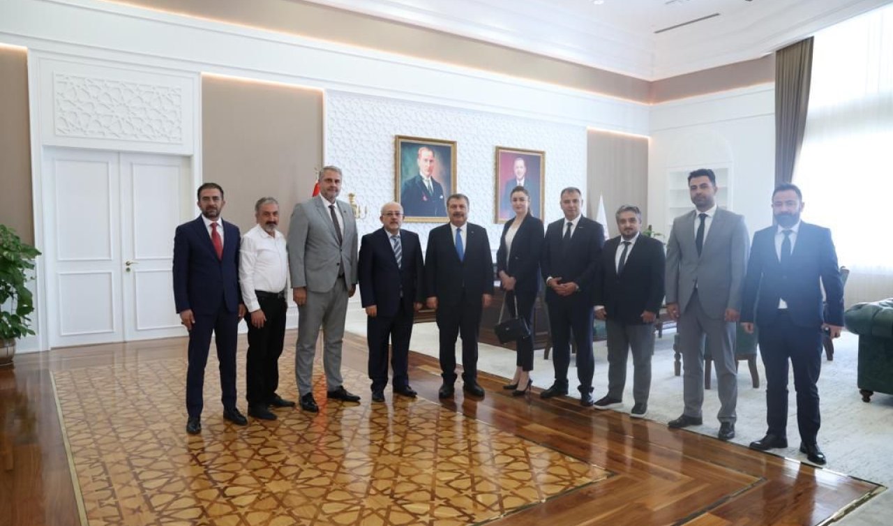 Konyagiad Sağlık Bakanı Fahrettin Koca’yı ziyaret etti