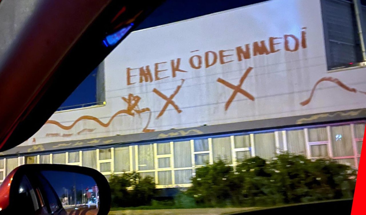 İstediği parayı alamayan boyacı boyadığı yere “Emek ödenmedi’’ yazdı