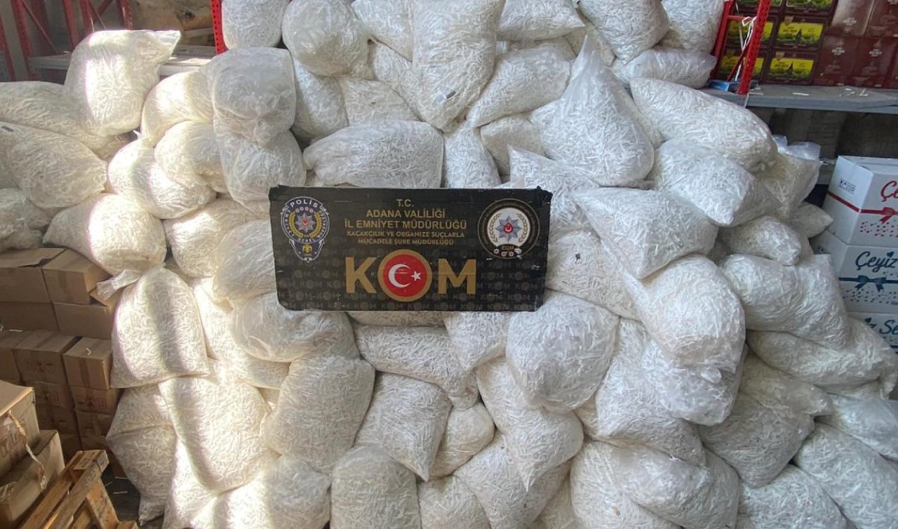 25 milyon 830 bin makaron ele geçirildi