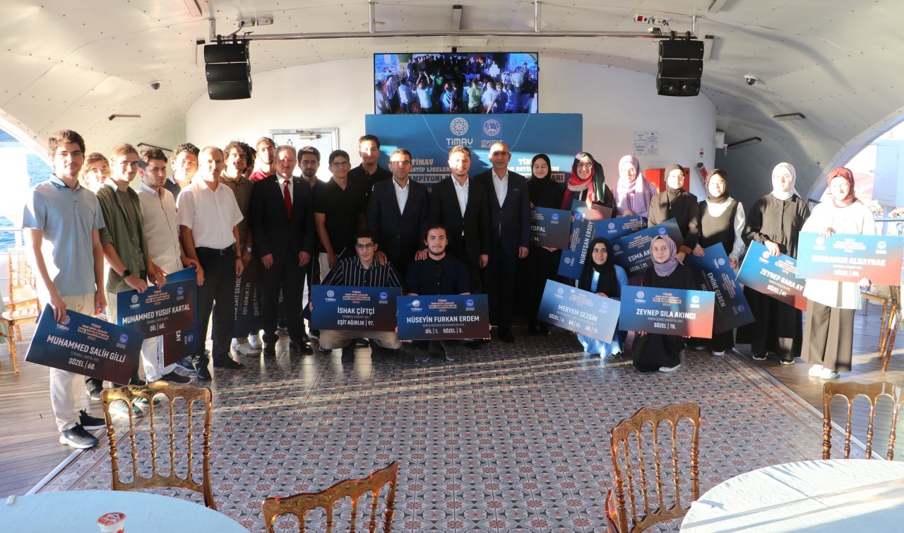 TİMAV YKS şampiyonlarını ödüllendirdi