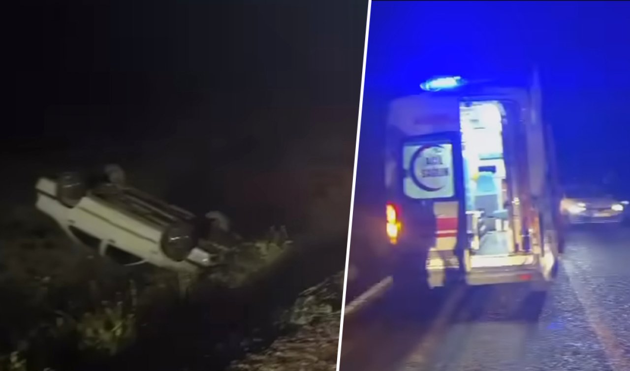 Konya’da otomobil takla attı: 3 yaralı 